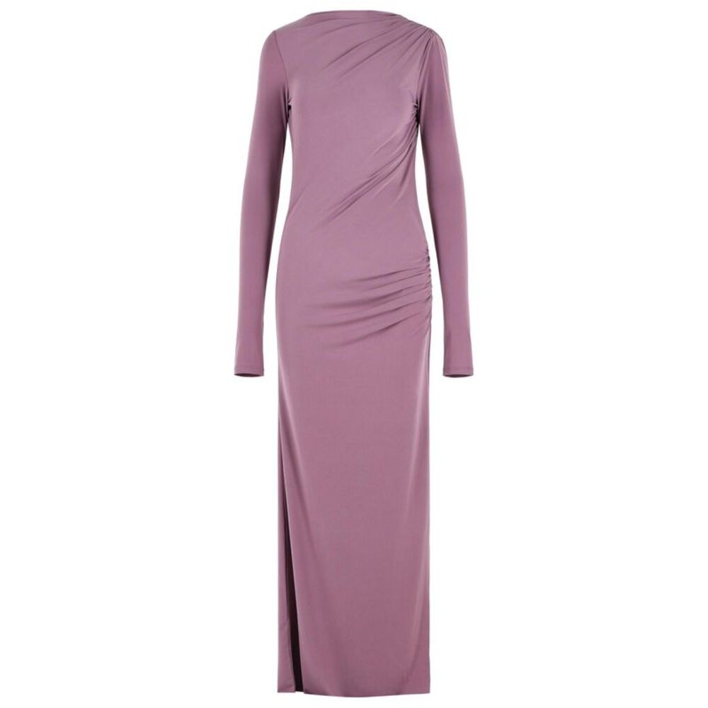 The Andamane Sophie' Mauve Polyester Maxi Dress Women